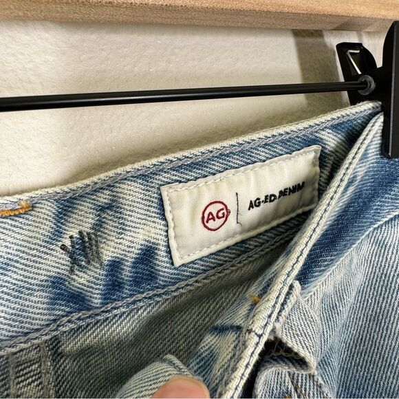 AG Adriano Goldschmied Kinsley High Rise Pop Crop Jeans  Button Fly Women’s 28 - Picture 6 of 11